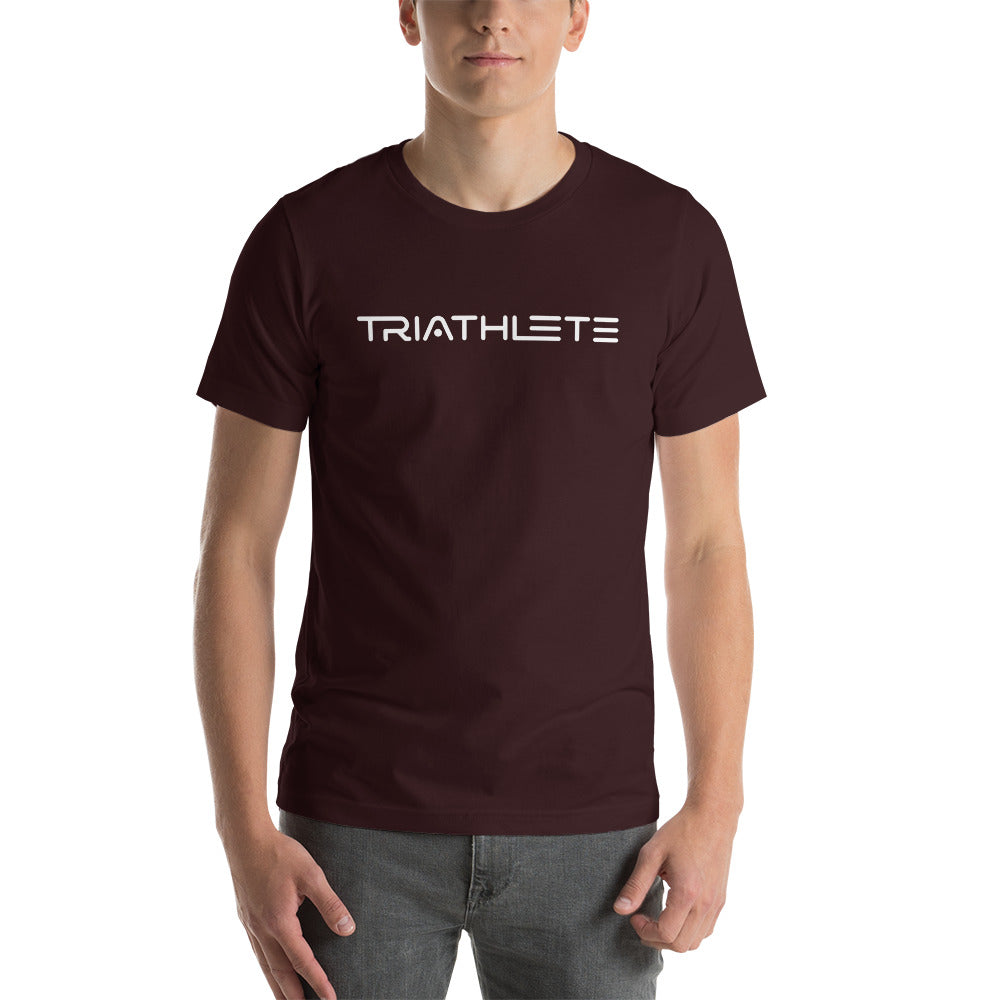Triathlete Ready for Takeoff White Print Short Sleeve Shirt