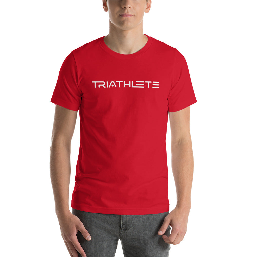 Triathlete Ready for Takeoff White Print Short Sleeve Shirt