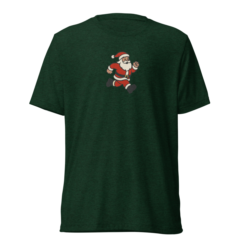 Saint Nick Sprint Club Running Santa Short Sleeve Shirt