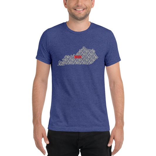 Run Kentucky Retro Pattern Short Sleeve Shirt