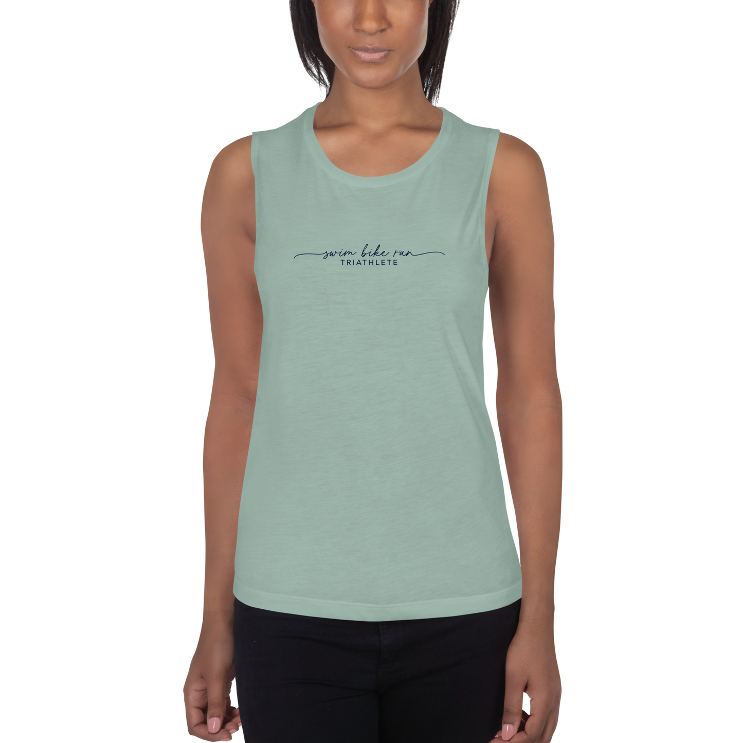 Scripted Swim Bike Run Women's Muscle Tank