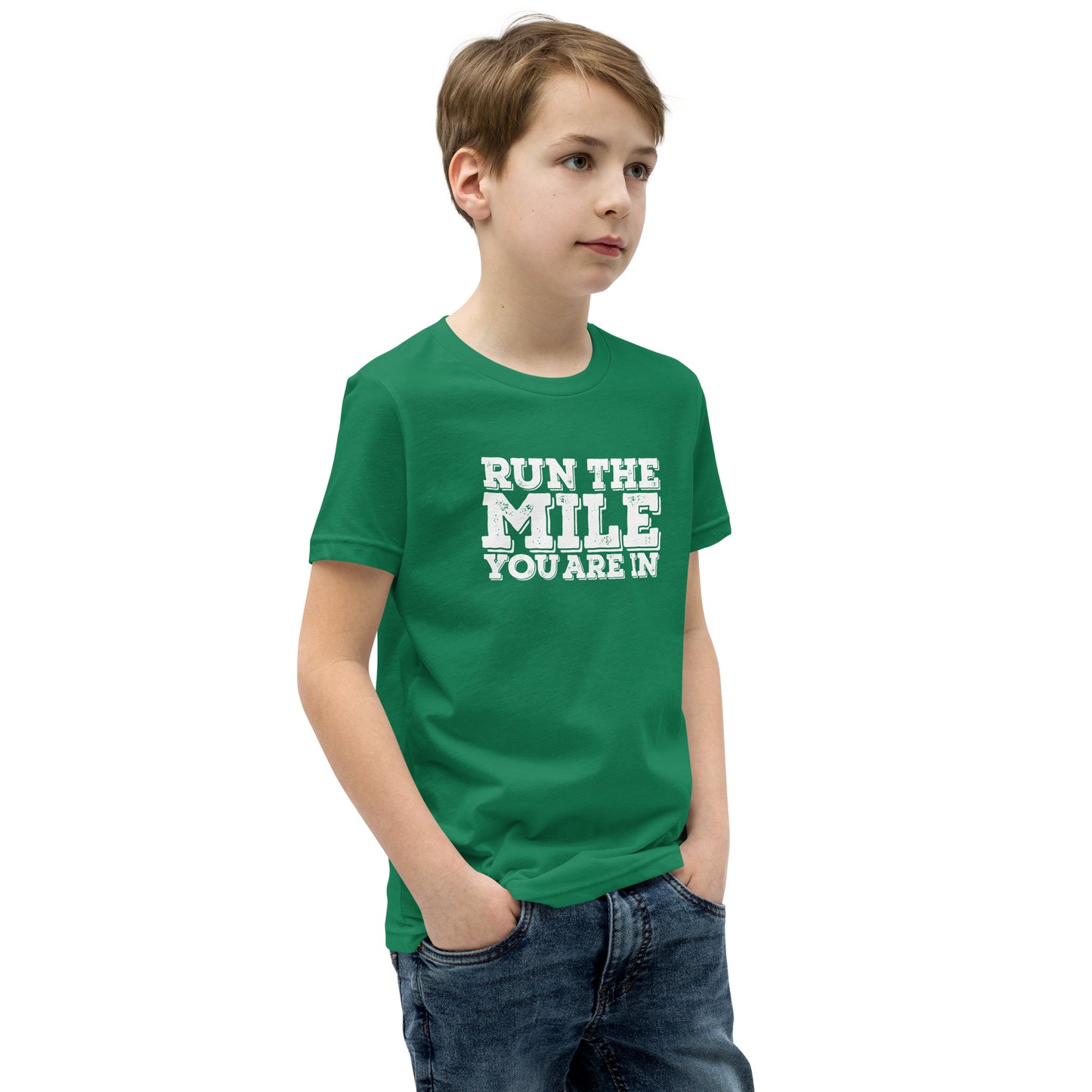 Run the Mile you are in Youth Short Sleeve T-Shirt