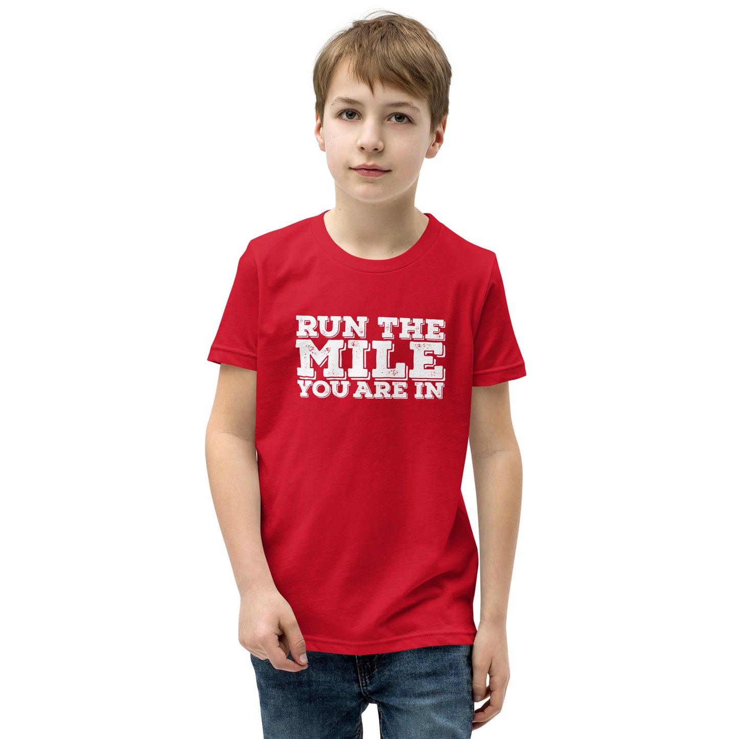 Run the Mile you are in Youth Short Sleeve T-Shirt