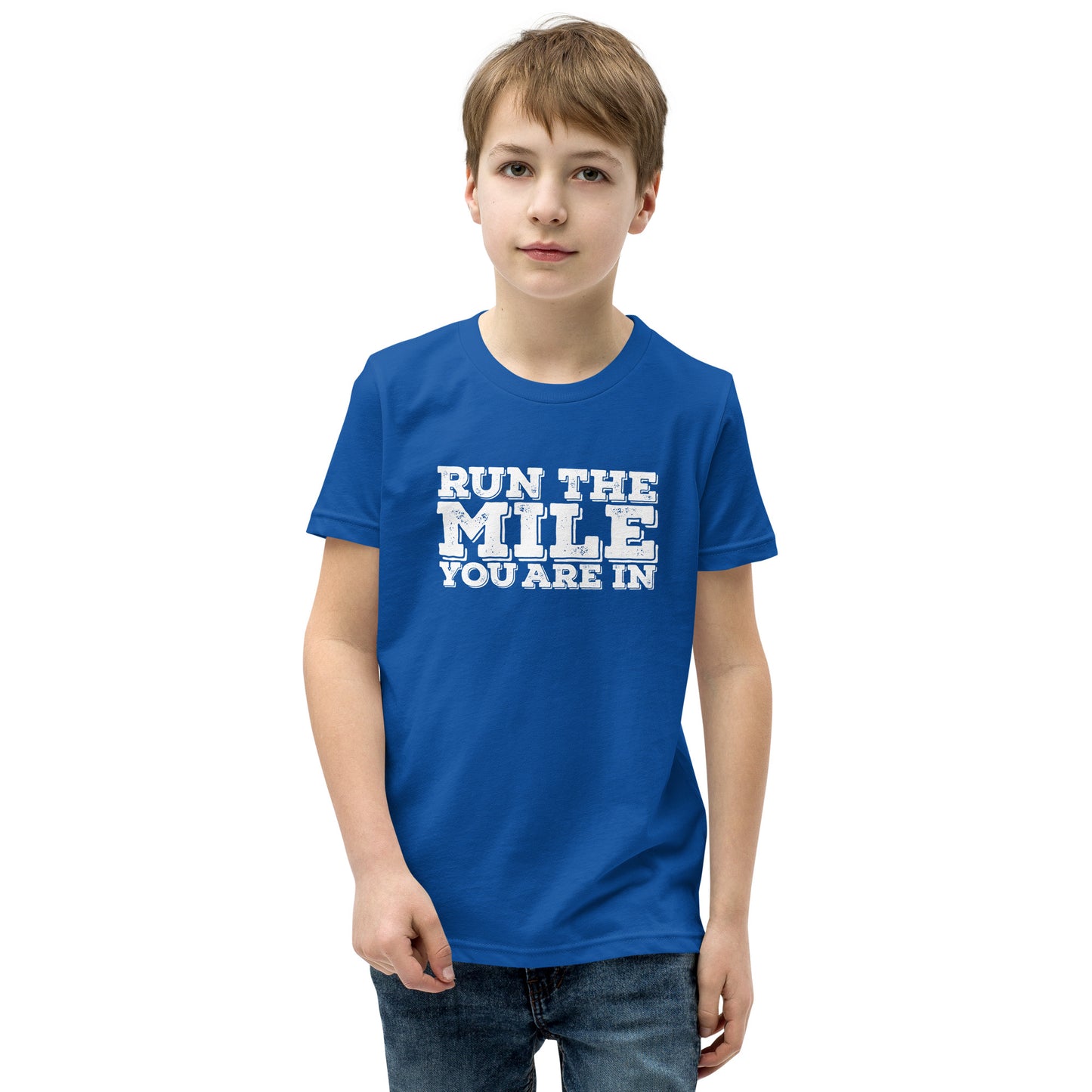 Run the Mile you are in Youth Short Sleeve T-Shirt