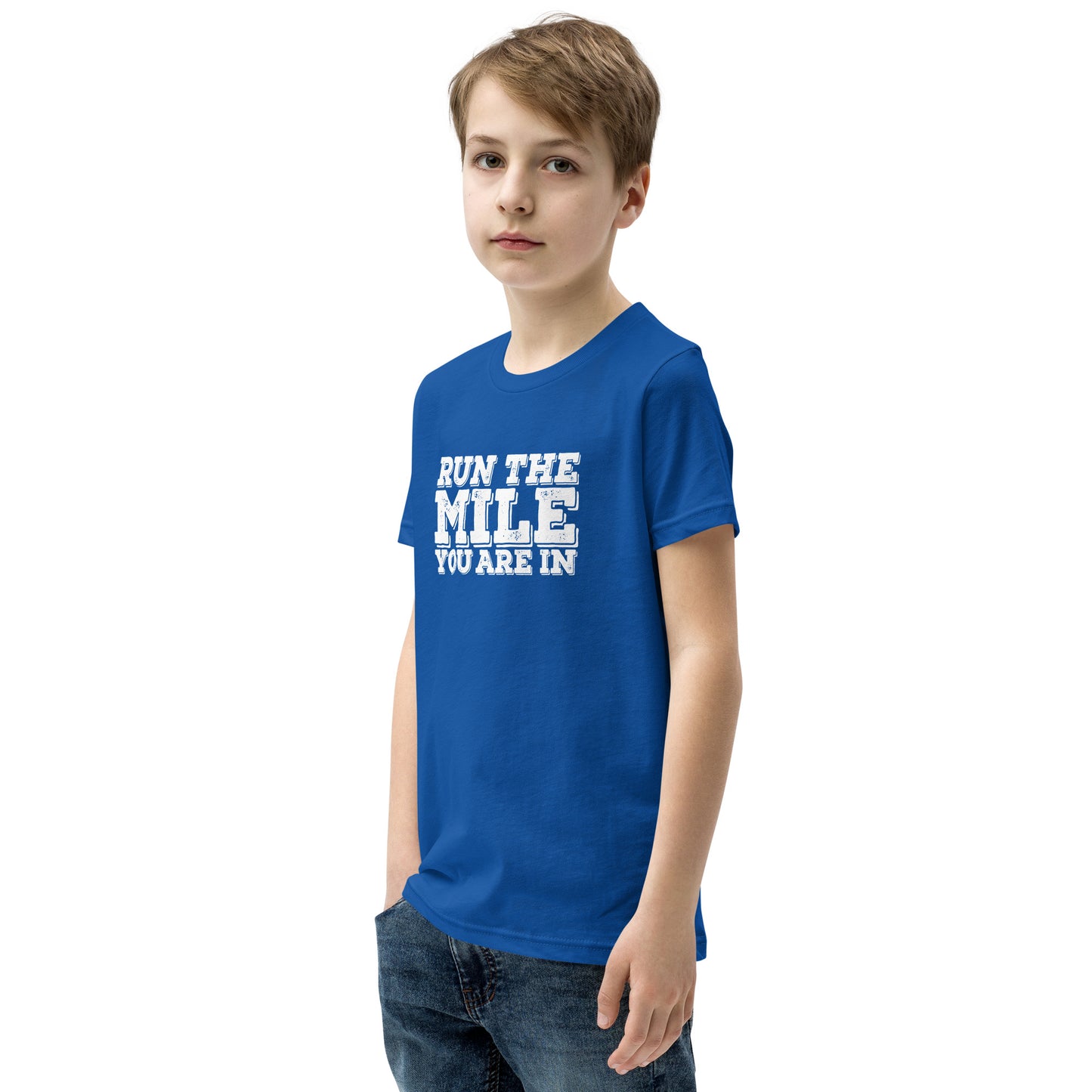 Run the Mile you are in Youth Short Sleeve T-Shirt
