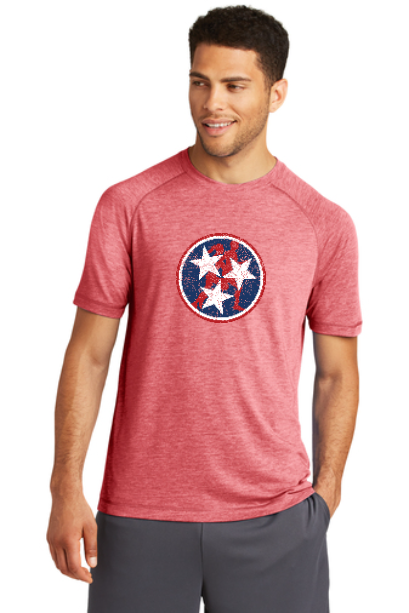 Tennessee Tri-Star Runners Wicking Raglan Short Sleeve Shirt