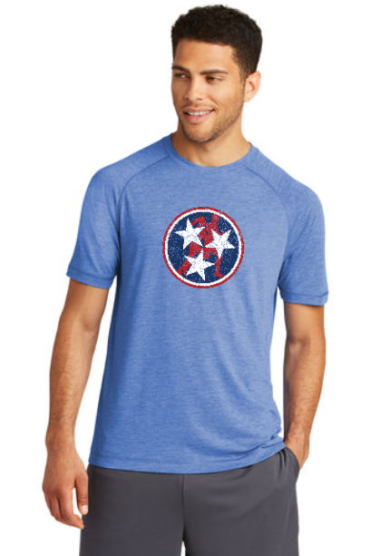 Tennessee Tri-Star Runners Wicking Raglan Short Sleeve Shirt