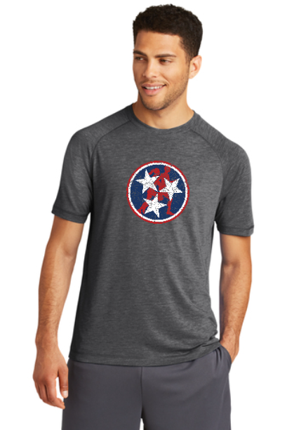 Tennessee Tri-Star Runners Wicking Raglan Short Sleeve Shirt