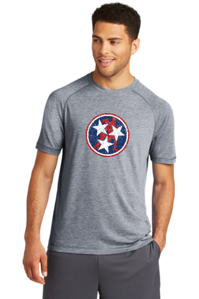 Tennessee Tri-Star Runners Wicking Raglan Short Sleeve Shirt