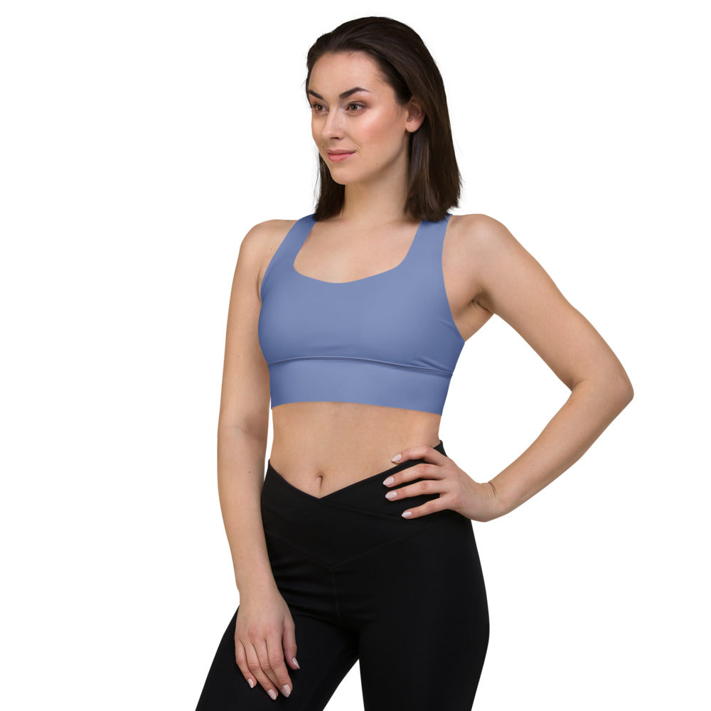 Wild Blue Yonder Longline Sports Bra