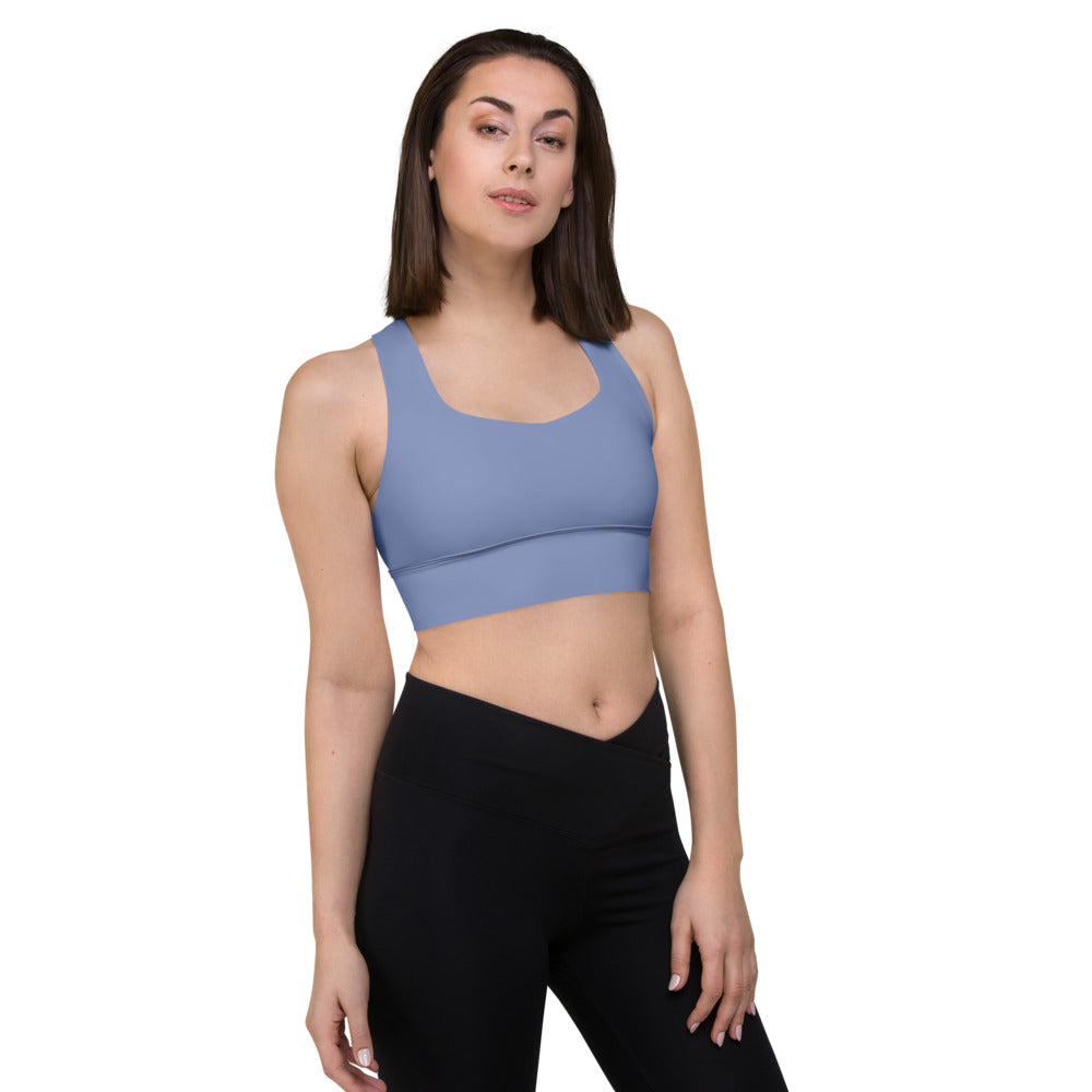 Wild Blue Yonder Longline Sports Bra
