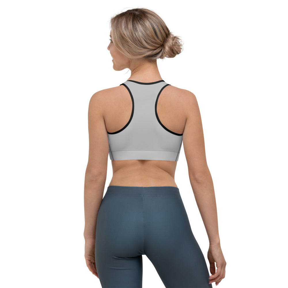 Silver Sports Bra