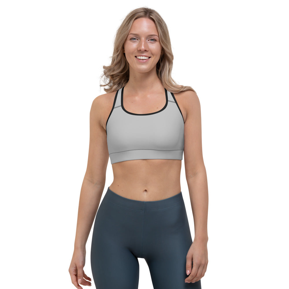 Silver Sports Bra