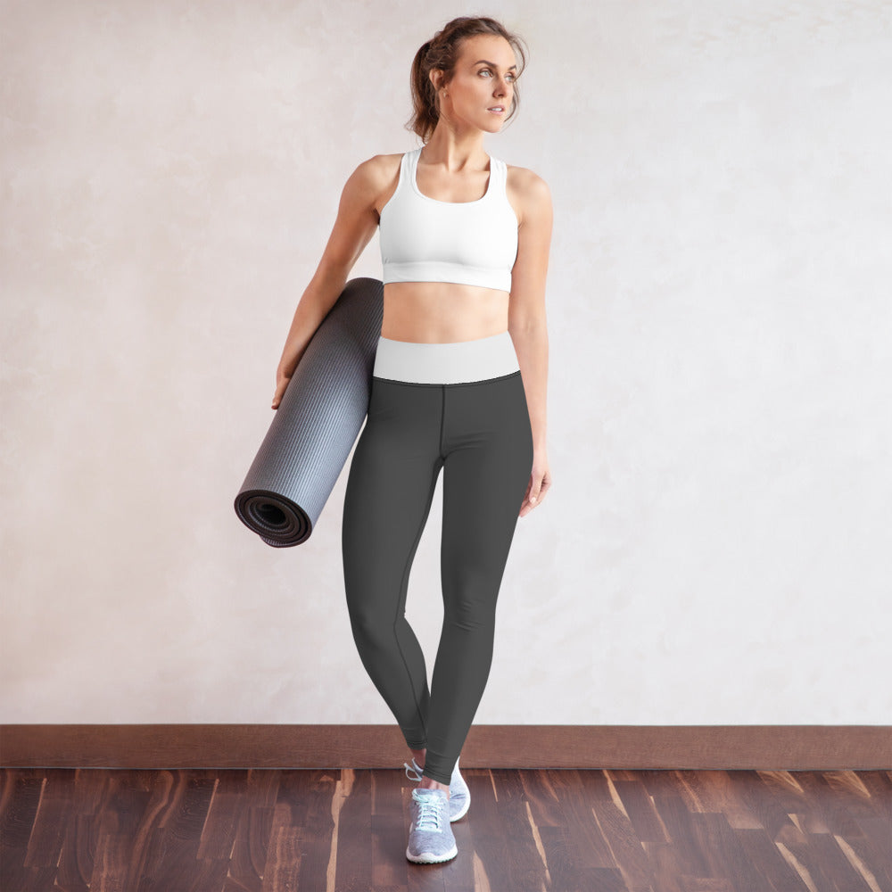 Gray and Silver Yoga Leggings