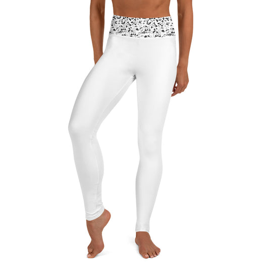 Foral Waisted Yoga Leggings