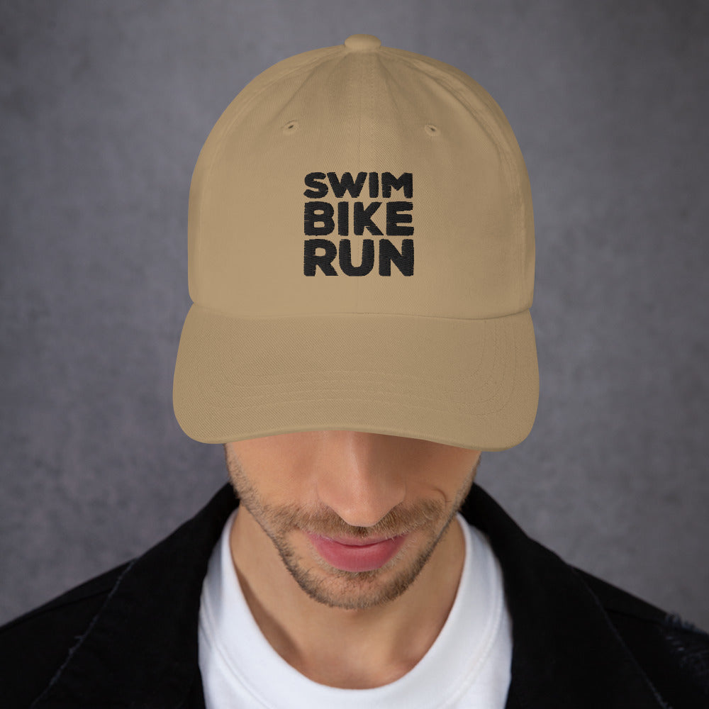 Swim Bike Run Dad Hat