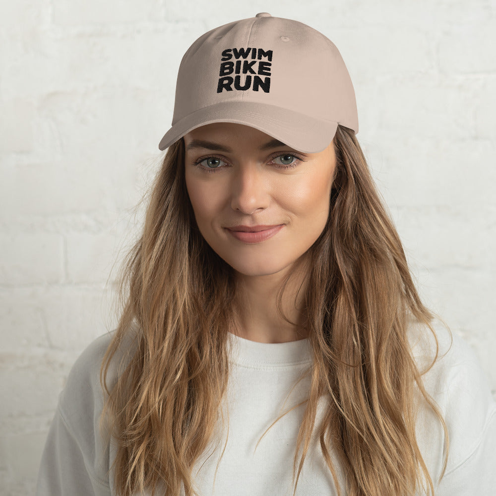 Swim Bike Run Dad Hat