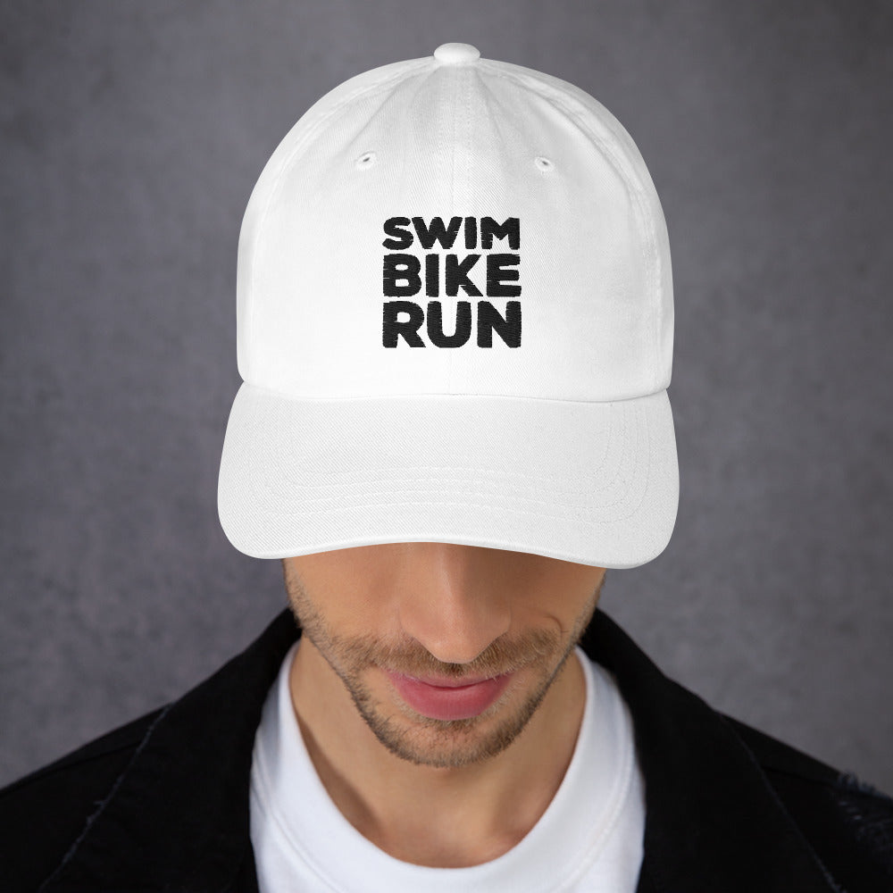 Swim Bike Run Dad Hat