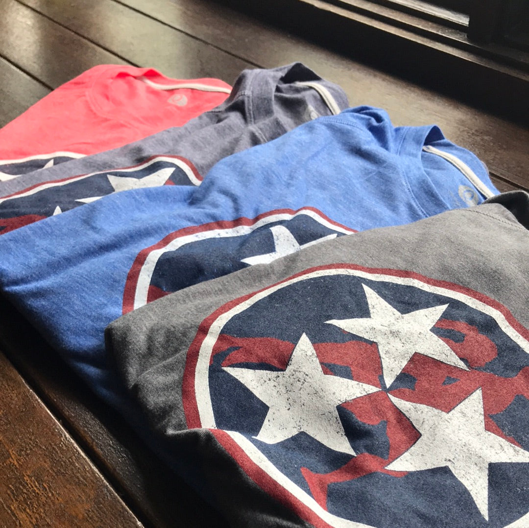 Tennessee Tri-Star Runners Wicking Raglan Short Sleeve Shirt