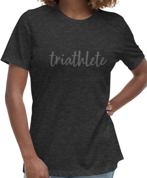 Triathlete Script Women's Short Sleeve Shirt