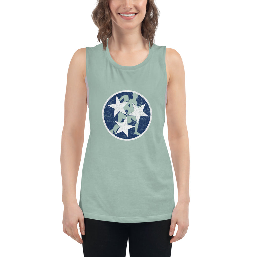Tennessee Tri-Star Runners Women's Muscle Tank