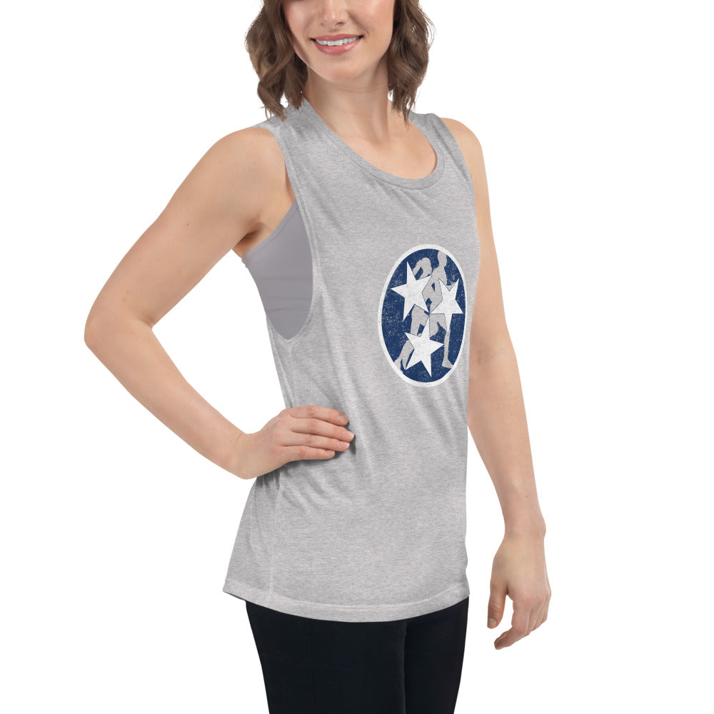 Tennessee Tri-Star Runners Women's Muscle Tank