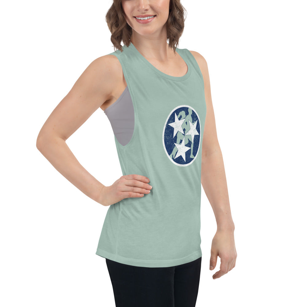 Tennessee Tri-Star Runners Women's Muscle Tank