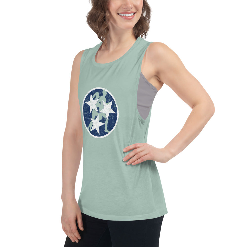 Tennessee Tri-Star Runners Women's Muscle Tank