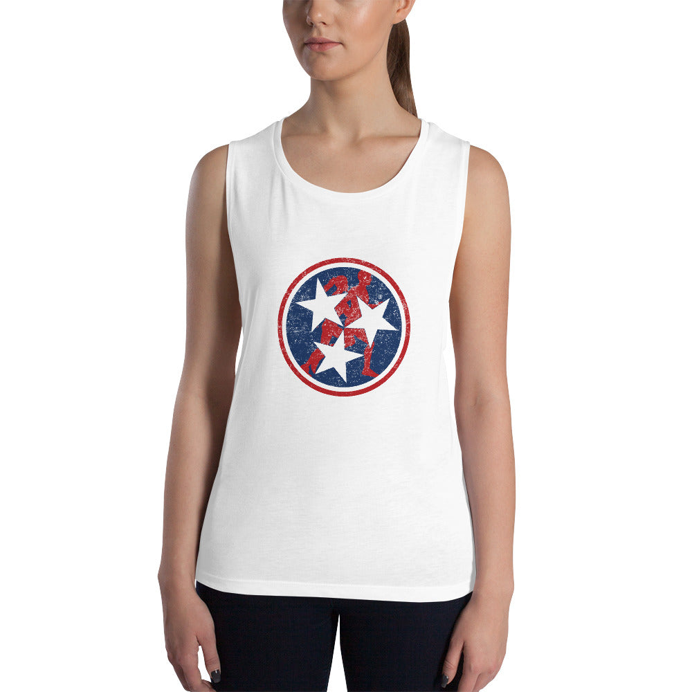 Tennessee Tri-Star Runners Women's Muscle Tank