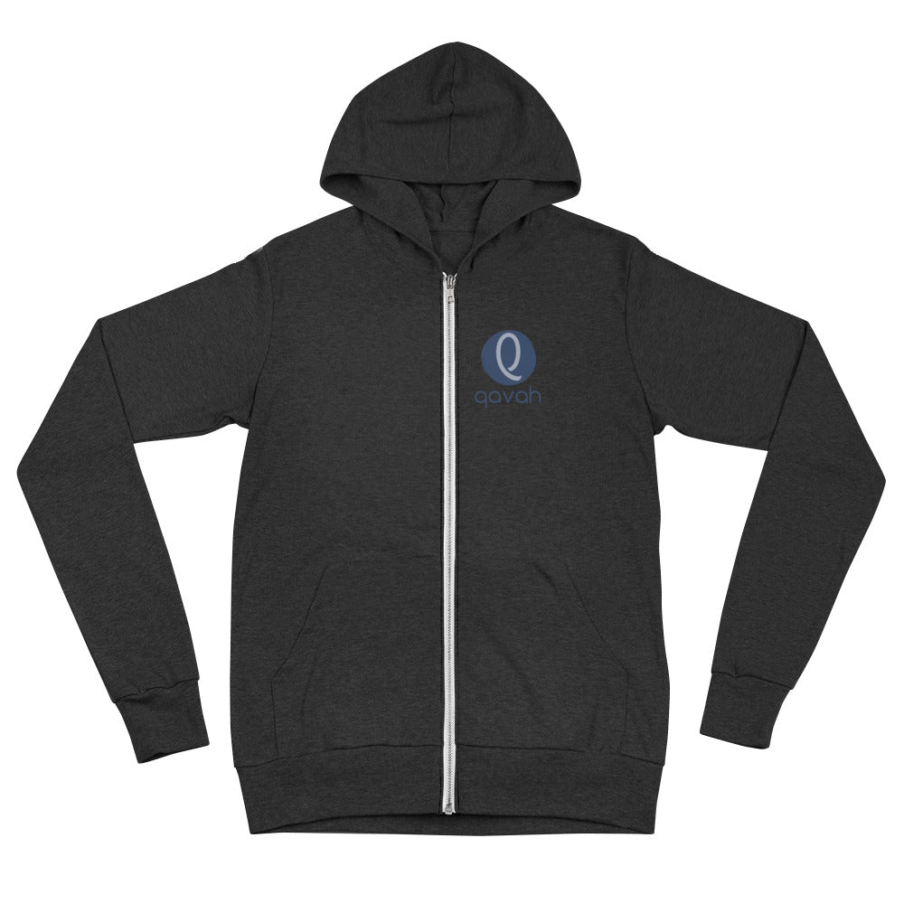 Qavah Logo Zip Hoodie