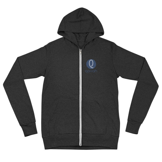 Qavah Logo Zip Hoodie