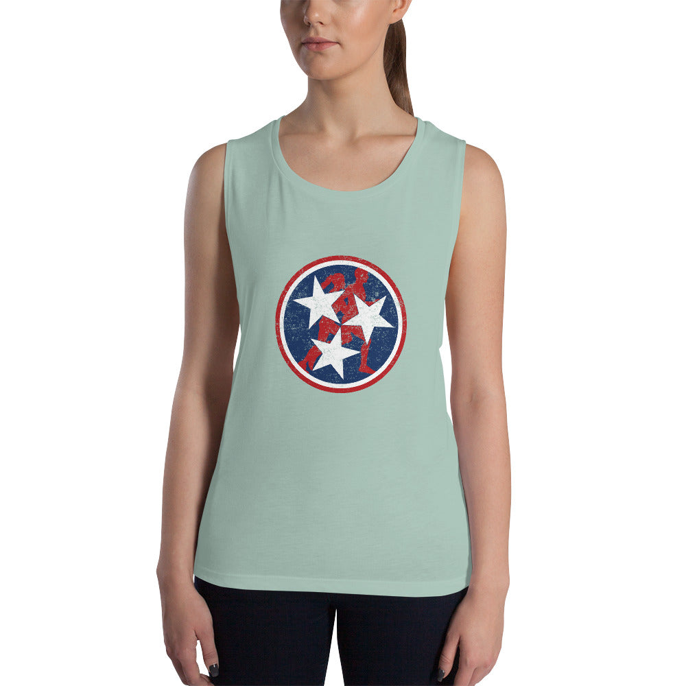 Tennessee Tri-Star Runners Women's Muscle Tank