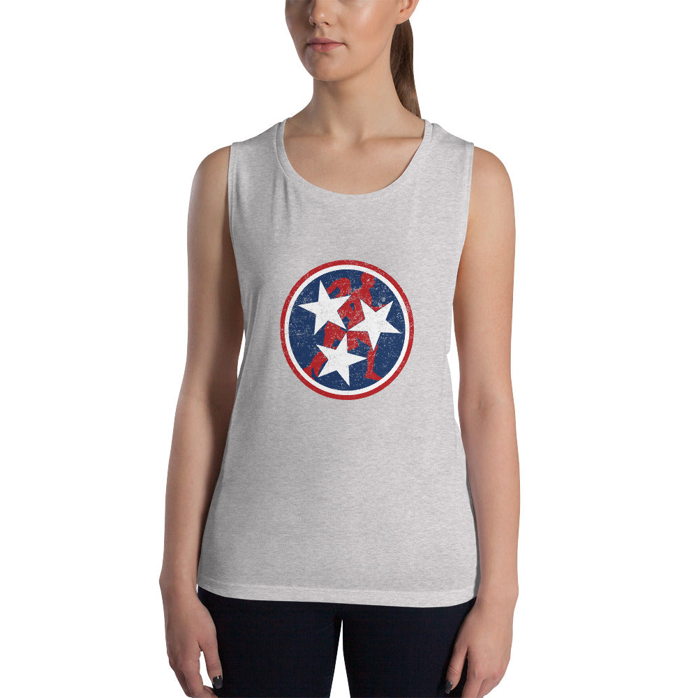 Tennessee Tri-Star Runners Women's Muscle Tank