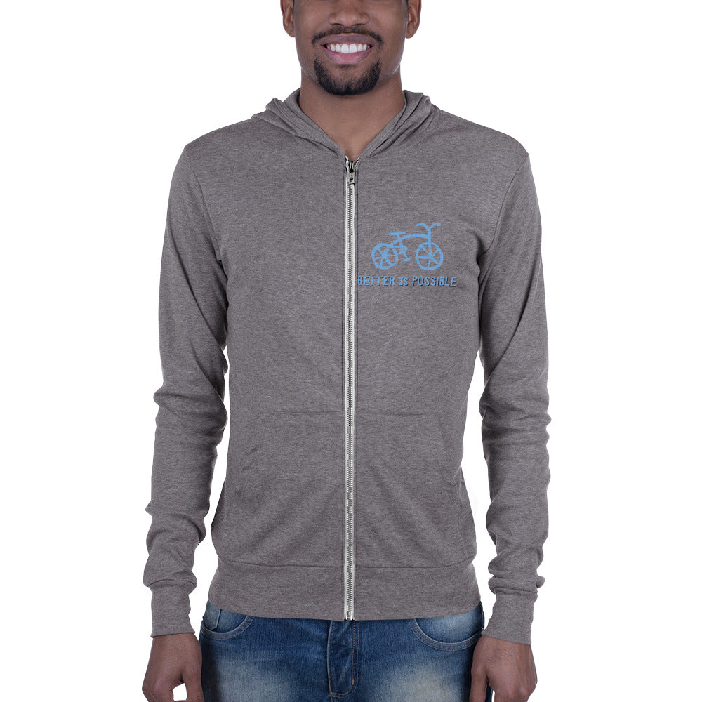 Better is Possible Bike Zip Hoodie