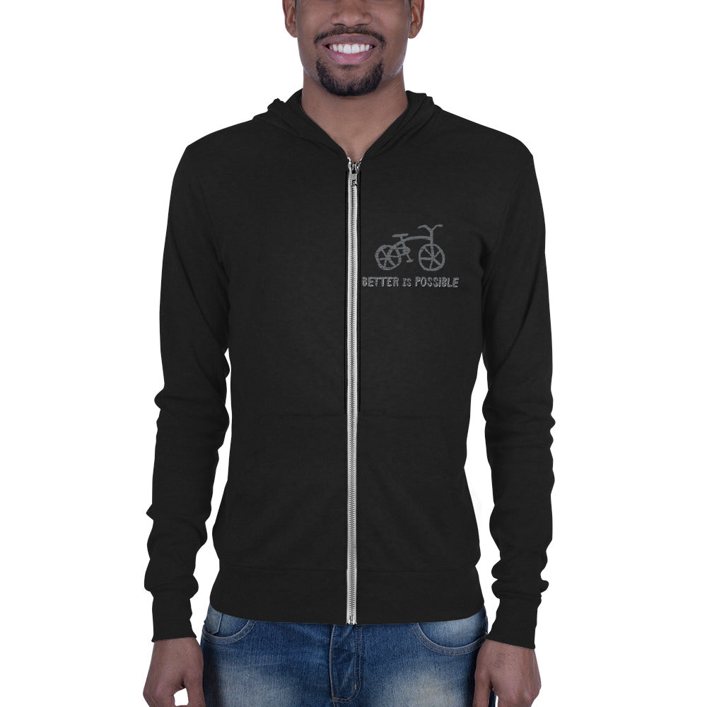 Better is Possible Bike Zip Hoodie