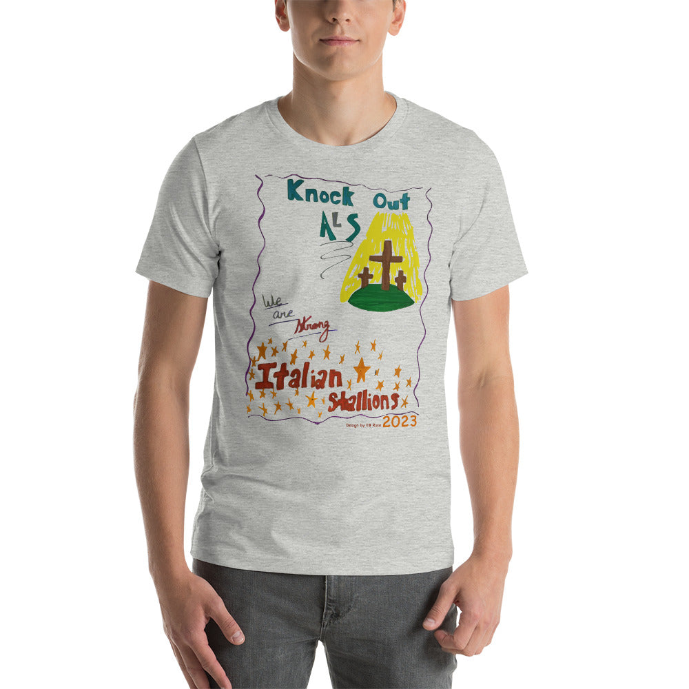 Codispoti Rose ALS Walk Unisex Short Sleeve Shirt