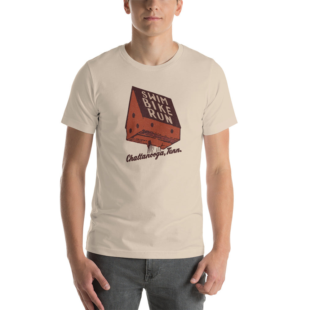 Vintage Chattanooga Swim Bike Run Triblend Shirt