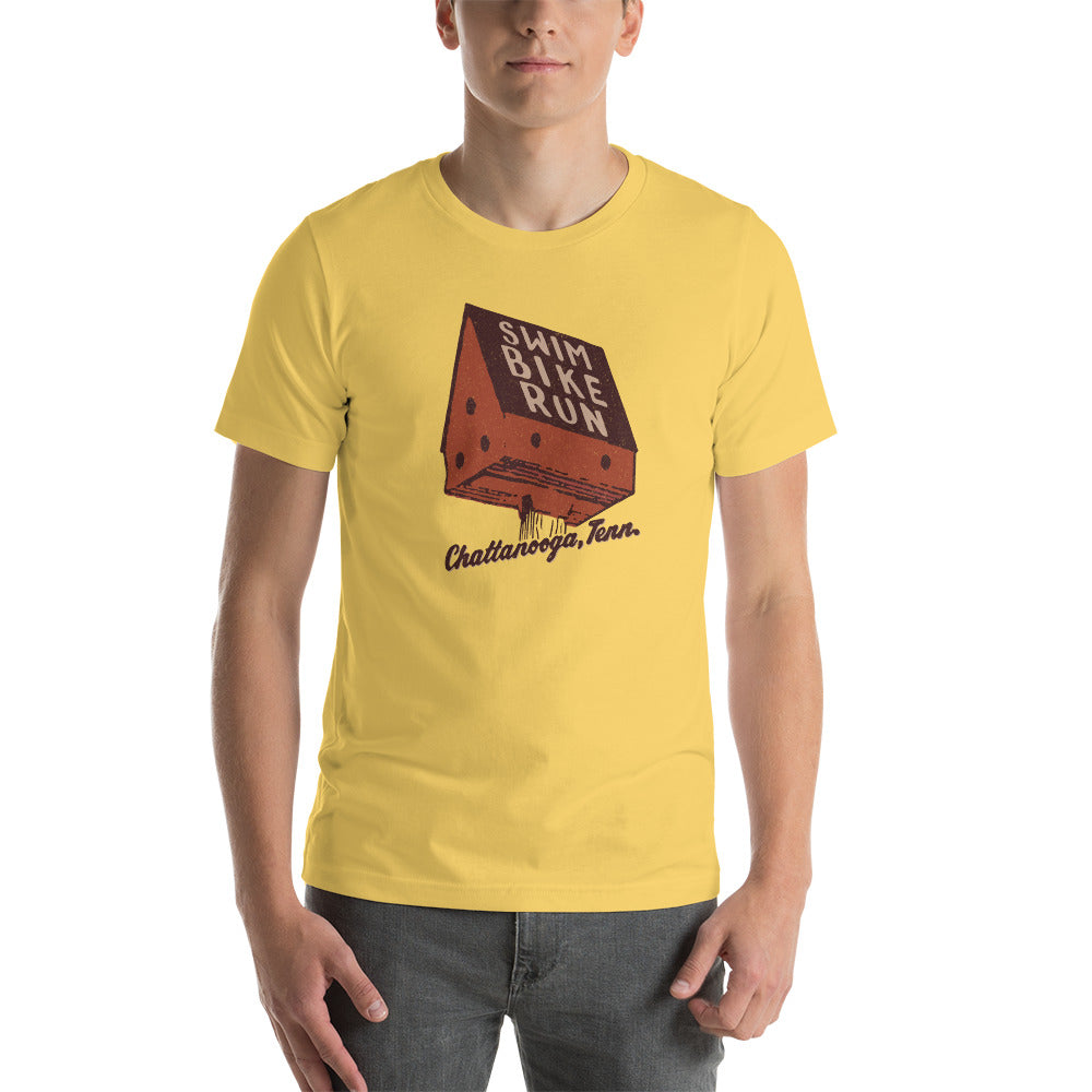 Vintage Chattanooga Swim Bike Run Triblend Shirt