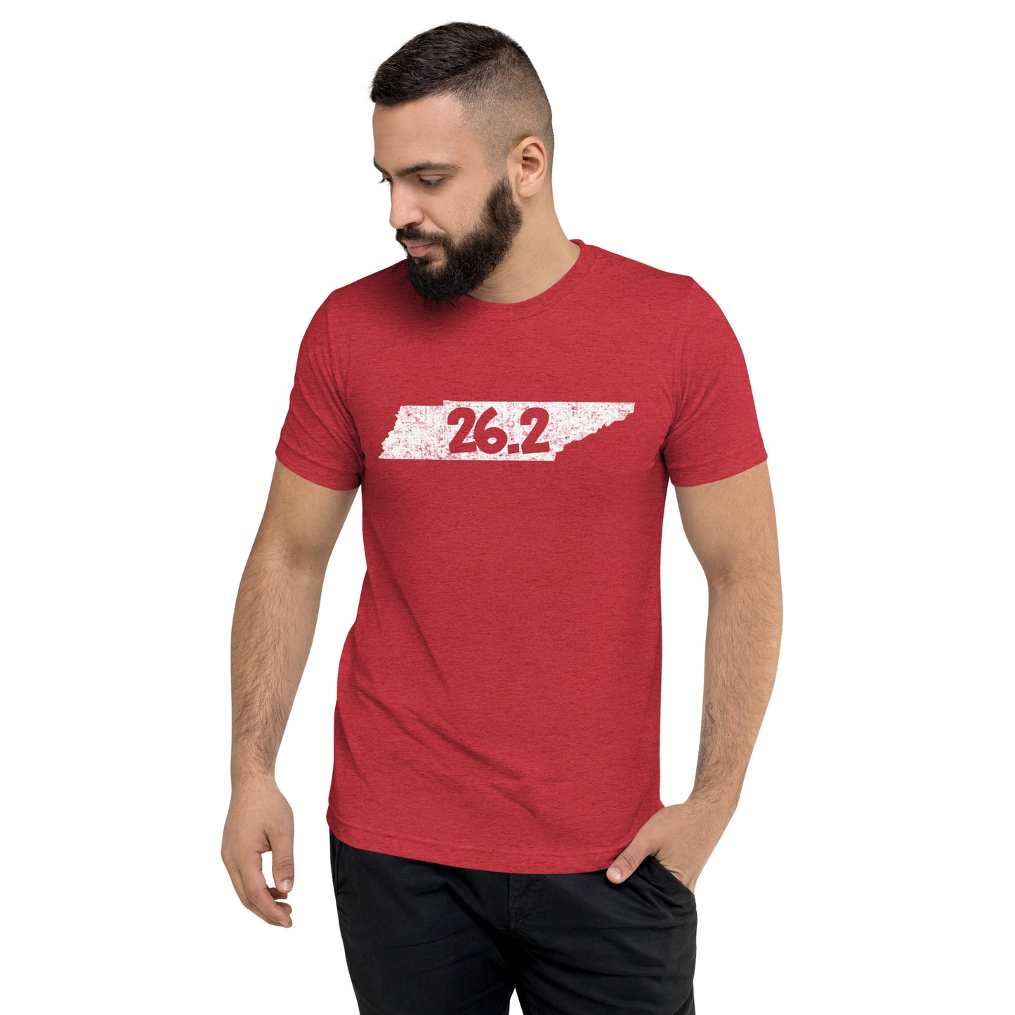 Tennessee Marathon 26.2 Distressed Print Shirt