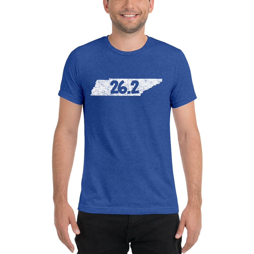 Tennessee Marathon 26.2 Distressed Print Shirt
