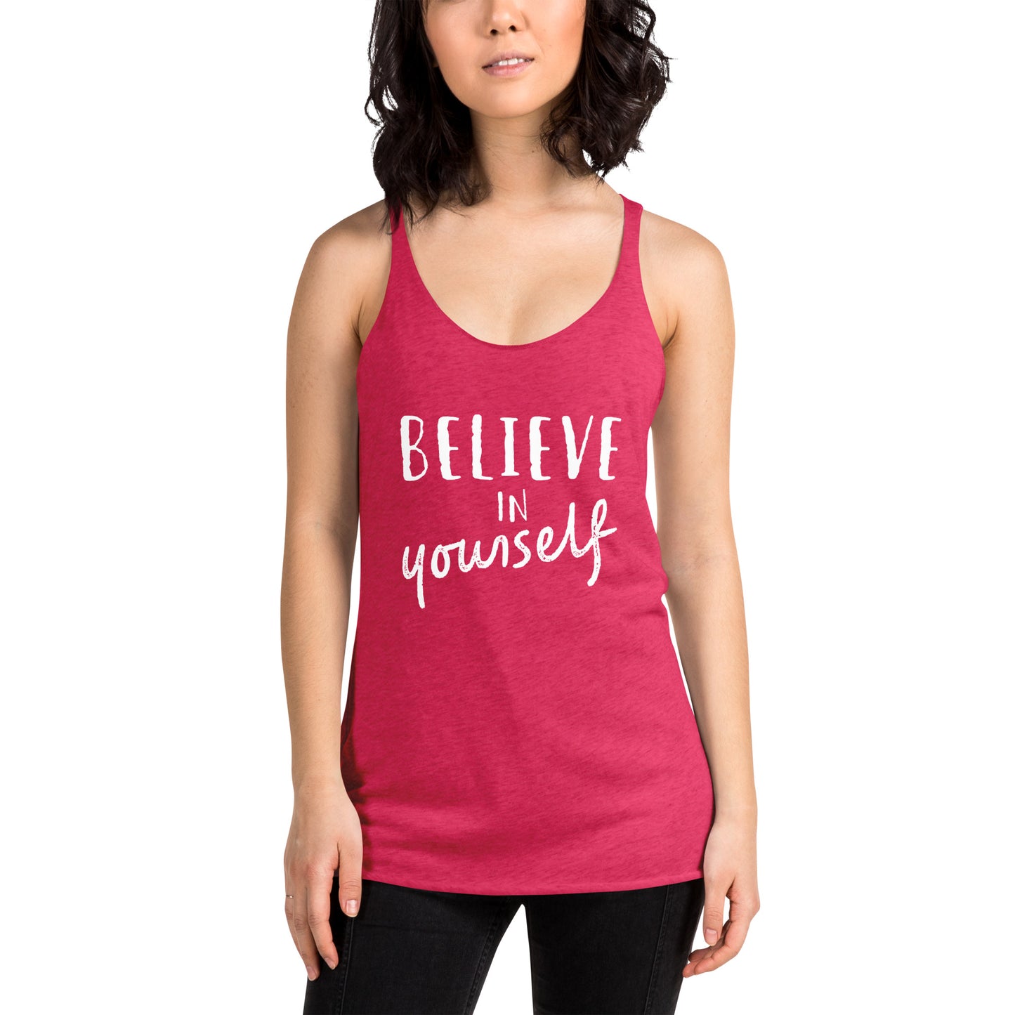 Believe in Yourself Women's Racerback Tank