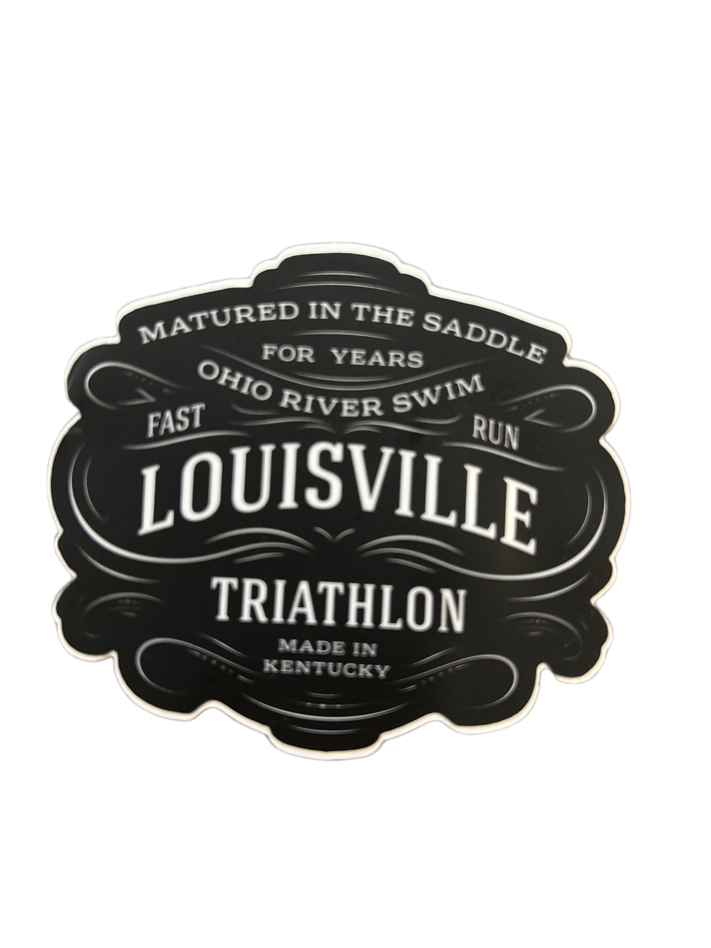 Louisville Triathlon Bourbon Label Stickers