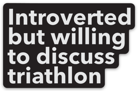 introverted but willing to discuss bicycles sticker