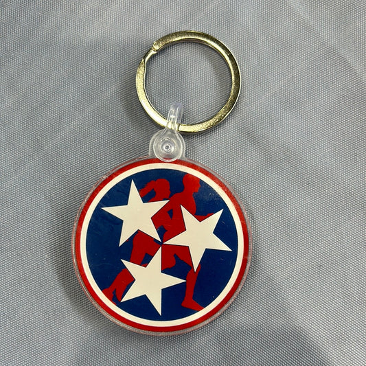 Tri Star Runners Keychain