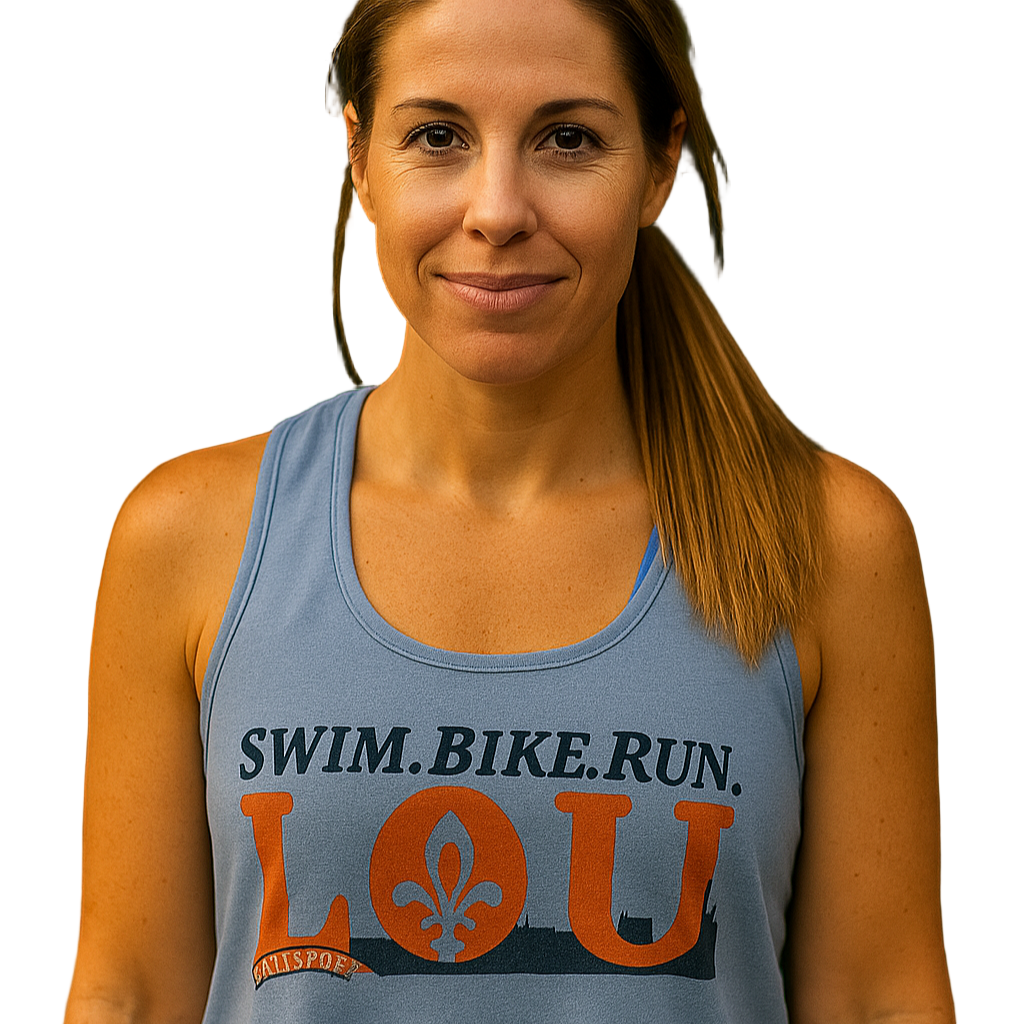 SWIM. BIKE. RUN. LOU. Women’s Louisville Triathlon Festival Tank