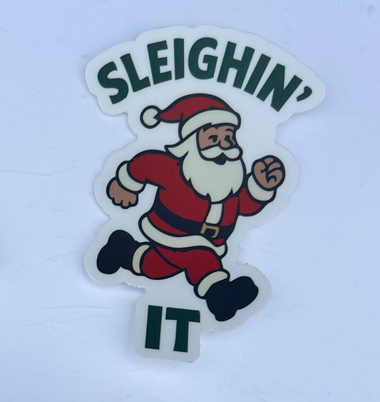 Sleighin It Sticker