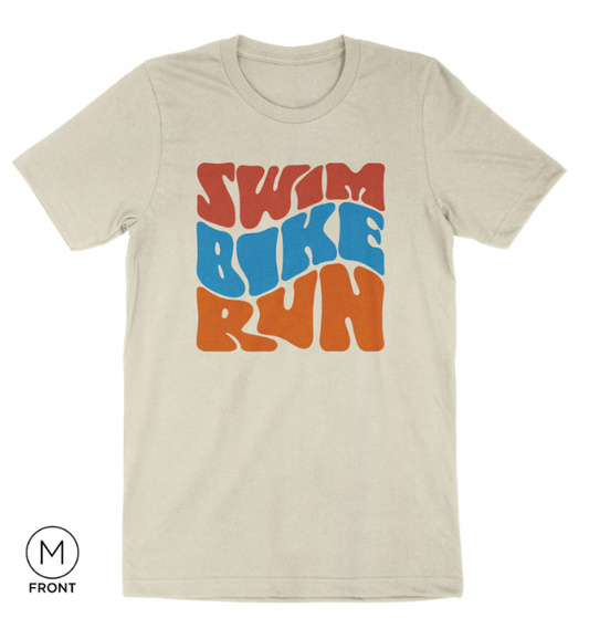 Groovy Swim Bike Run Shirt