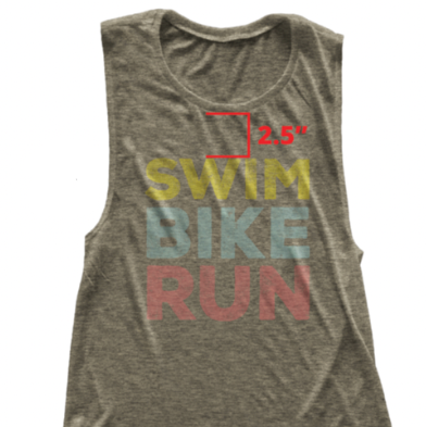 Swim Bike Run Women's Muscle Tank