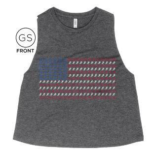 Triathlete Patriot Cropped Tank