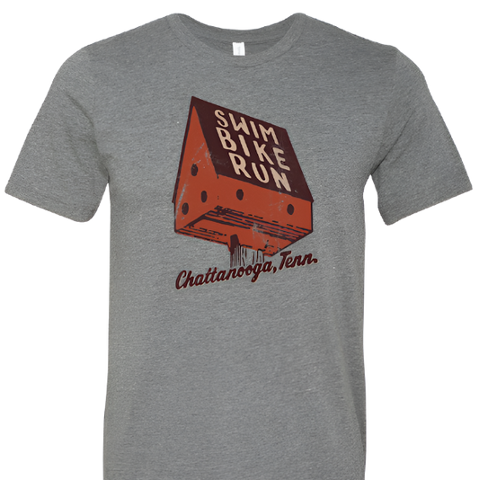 Vintage Chattanooga Swim Bike Run Triblend Shirt